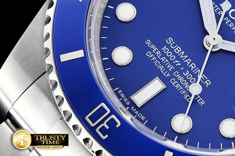 0204 HighQuality ROLSUB0257 – Submariner 116619LN SS SS Blue JF Asia 1031
